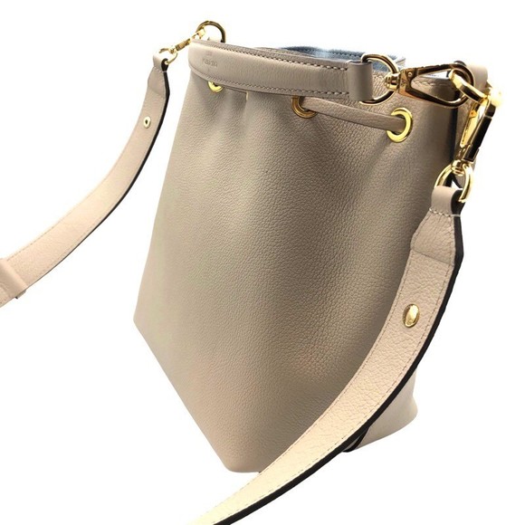 Louis Vuitton Lock Me Bucket NV Shoulder Bag Beige Greige - Picture 2 of 9